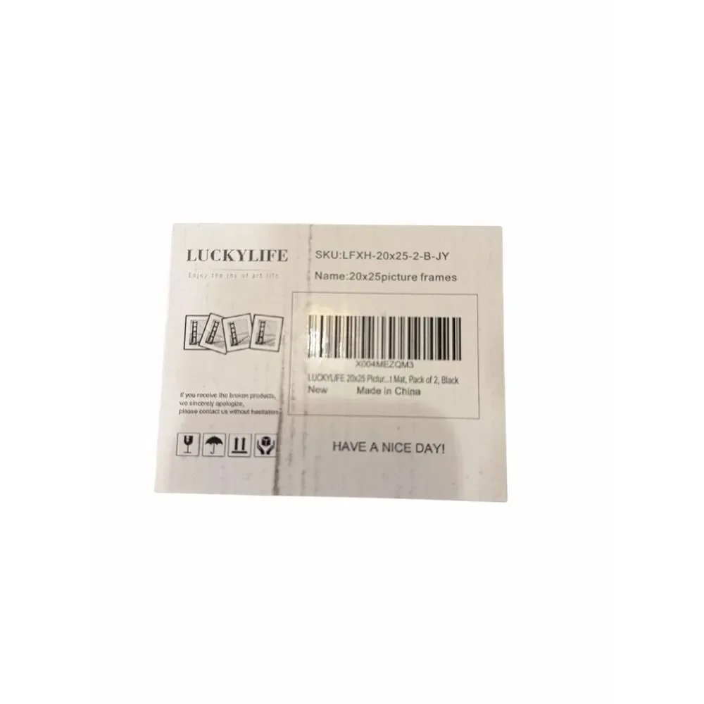 NWT LUCKYLIFE 20x25 Black Picture Frames 2-pack